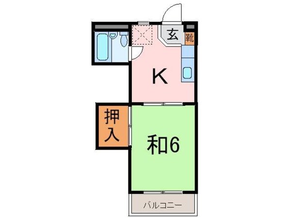 ハイツ小林の物件間取画像